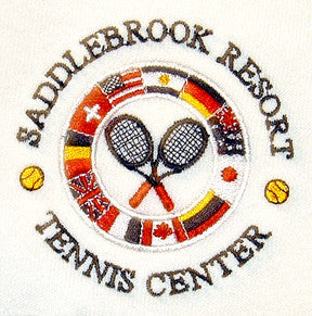 Embroidered Saddlebrook Tennis Logo sweat Shirt