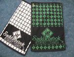 Cream & Black Argyle Towel